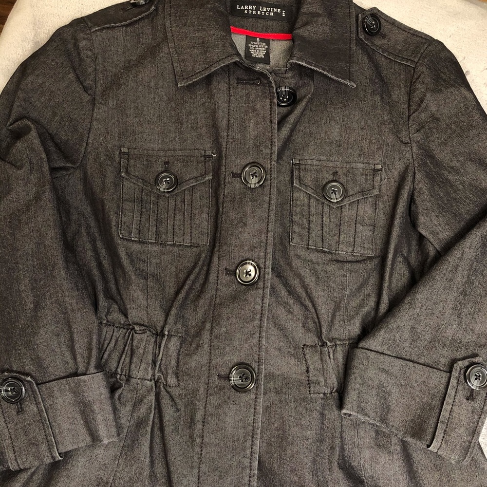 Lightweight Gray Sharp Styled Stretch Blazer